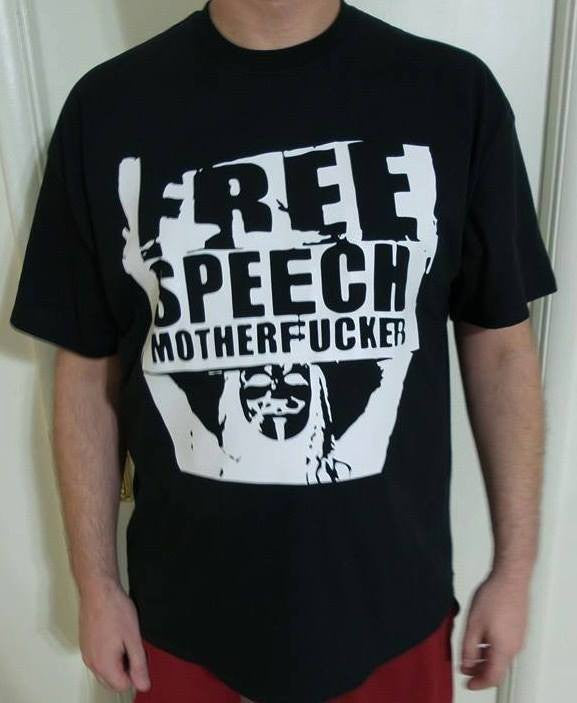 Anonymous Free Speech Motherfucker T-shirt | Blasted Rat Fashion