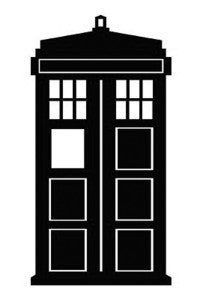 Doctor Who Tardis Stencil | Die Cut Vinyl Sticker Decal | Blasted Rat Cheap