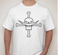 One Piece Anime WHITEBEARD JOLLY ROGER Pirate Flag T-shirt | Blasted Rat Online