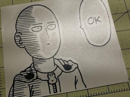 Onepunch Man Saitama Says Ok Manga | Die Cut Vinyl Sticker Decal Discount