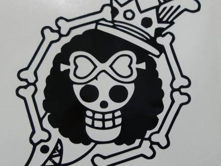 One Piece Anime Brook Jolly Roger Pirate Flag | Die Cut Vinyl Sticker Decal Online Sale