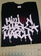 Million Mask March Graffiti White Text Red Mask Art T-shirt Cheap