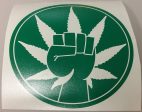 420 Hemp Activism Cannabis Marijuana Weed Fist | Die Cut Vinyl Sticker Decal For Discount