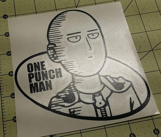 Onepunch Man Saitama Logo Manga | Die Cut Vinyl Sticker Decal Cheap