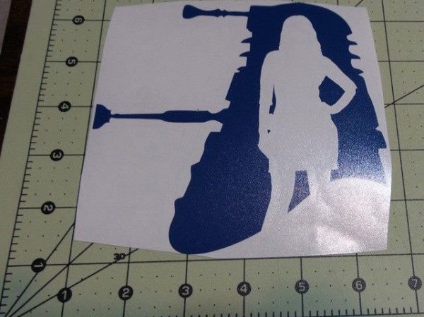 Doctor Who Dalek & Clara | Die Cut Vinyl Sticker Decal Online Sale