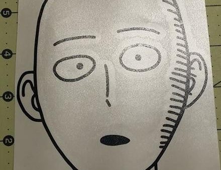 Onepunch Man Face Saitama Manga | Die Cut Vinyl Sticker Decal Online Hot Sale