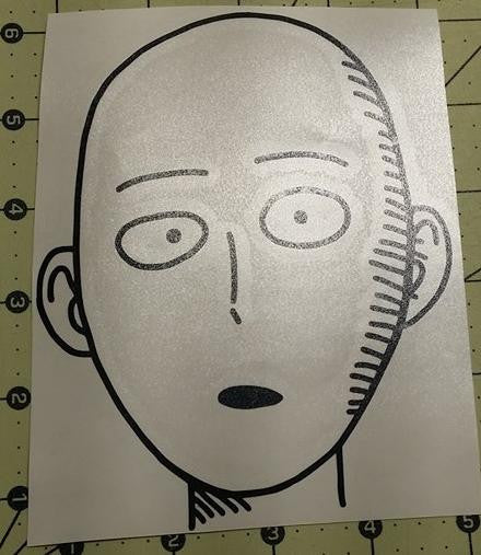 Onepunch Man Face Saitama Manga | Die Cut Vinyl Sticker Decal Online Hot Sale