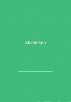 Skolboken grön (koko B5) Discount