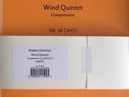 Wind Quintet op. 96 (2017) - Parts Online Sale