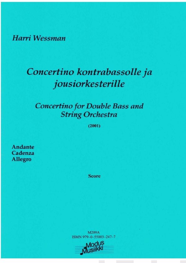 Concertino kontrabassolle ja jousiorkesterille For Cheap