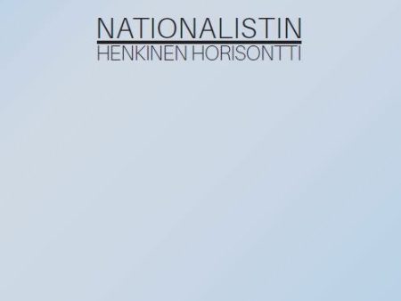 Nationalistin henkinen horisontti Online