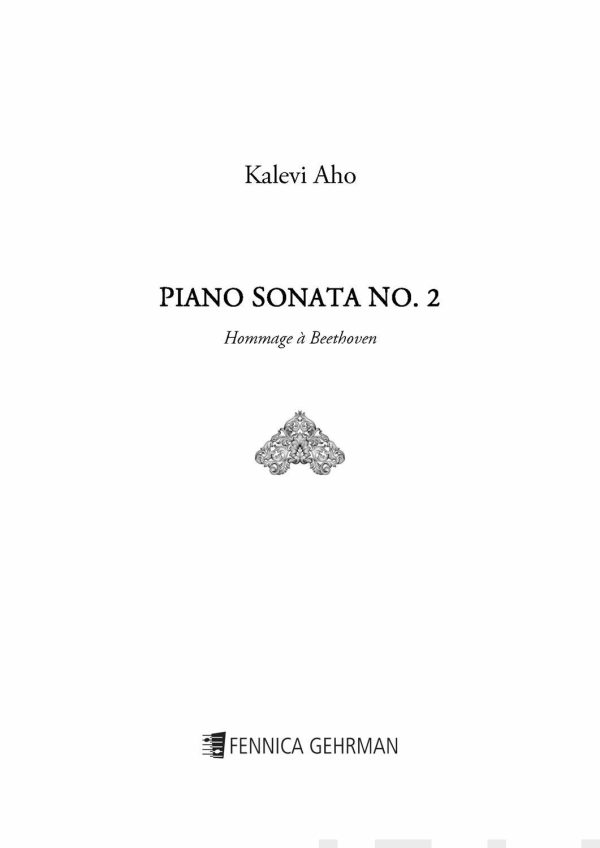 Piano Sonata No. 2 - Hommage à Beethoven Hot on Sale