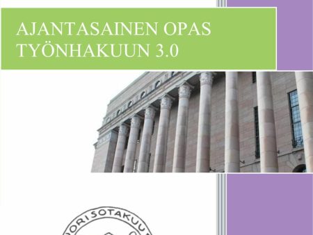 Ajantasainen opas työnhakuun 3.0. Fashion