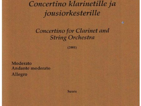 Concertino klarinetille ja jousiorkesterille Cheap